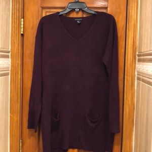 Purple long sweater shirt